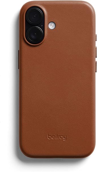 Bellroy Phone Case for iPhone 17 Leather Phone case - Rust