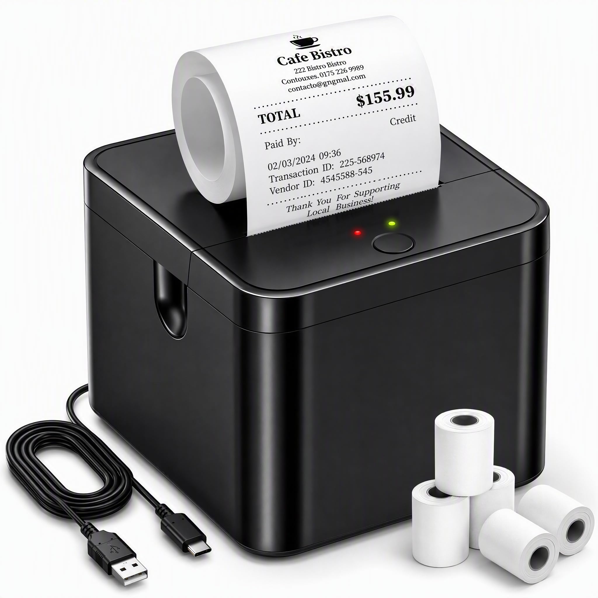 Photo 1 of Qigreesol 58mm Portable Thermal Receipt Printer
