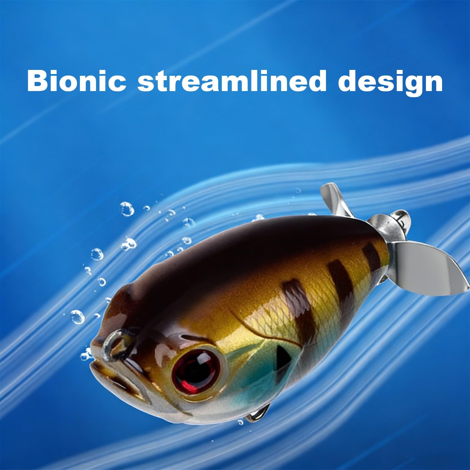 Schwimmende Bleistiftköder for Das Oberflächenangeln und Propellerköder for Das Werfen auf Weite Distanzen Eignen Sich for Kultfische, Schlangenkopffische und Barsche