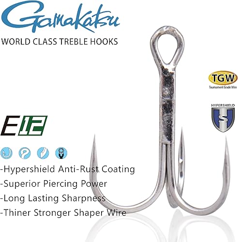 Miniatura 2 de Lurefans E12 Jerkbait para pesca de lubina, hundimiento lento, anzuelos Gamakatsu RB-MH, 4.724 in 4 34 pulgadas 12 oz Sistema de impulso magnético