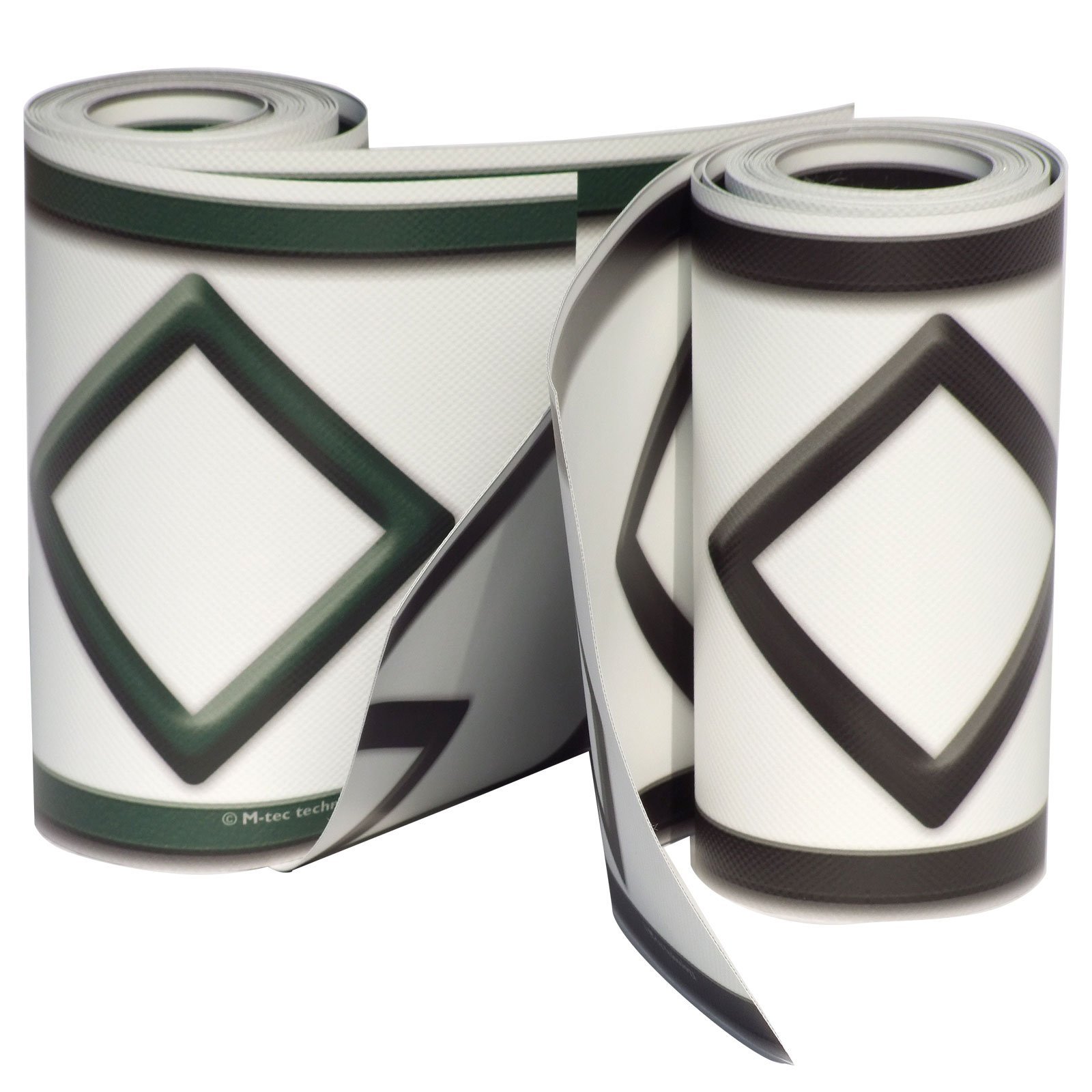 M-tec Design Sichtschutzstreifen PVC – Motiv Hamburg, 19 Cm X 2,85 M, 3er Pack, Mit Klemmschienen