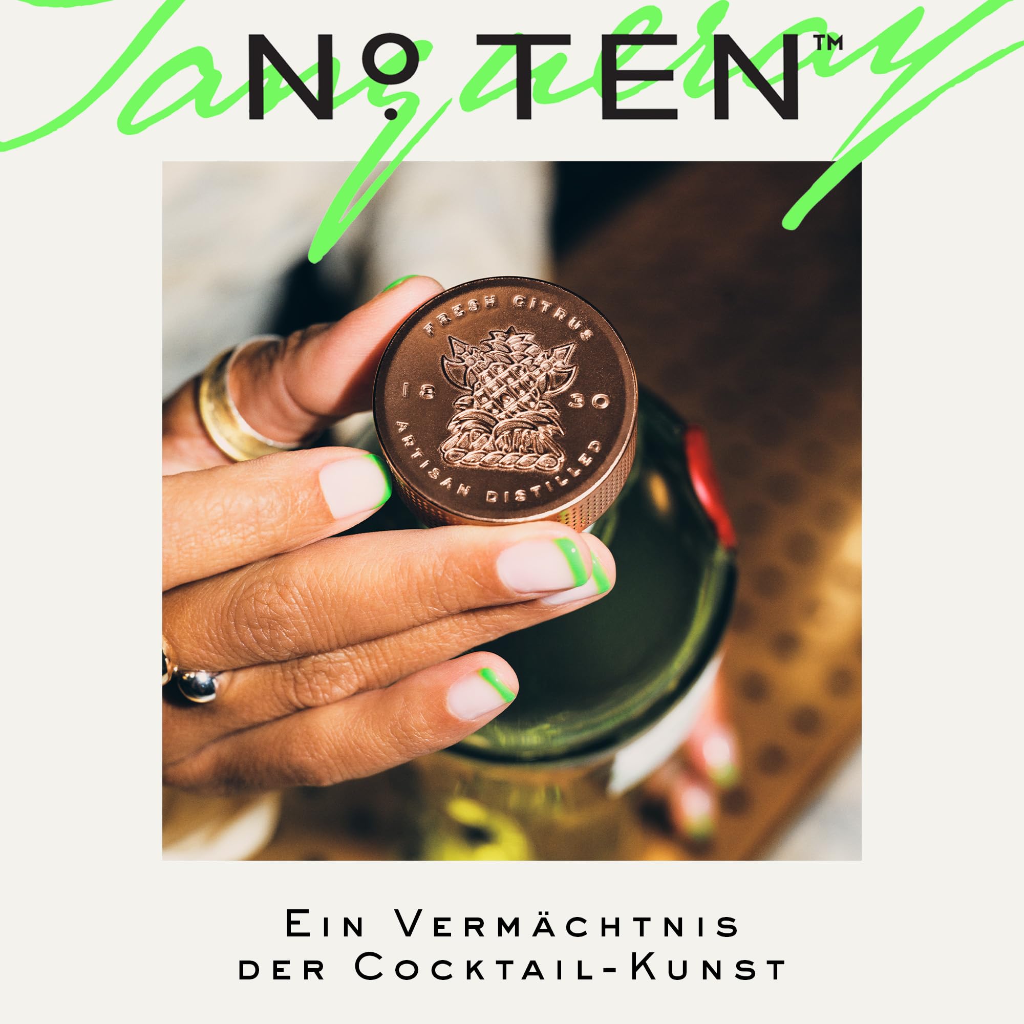Tanqueray No. 10, Premium, Geschenk für besondere Momente, Spirituose für Gin & Tonic, Ten, 47% Vol, 700ml Einzelflasche