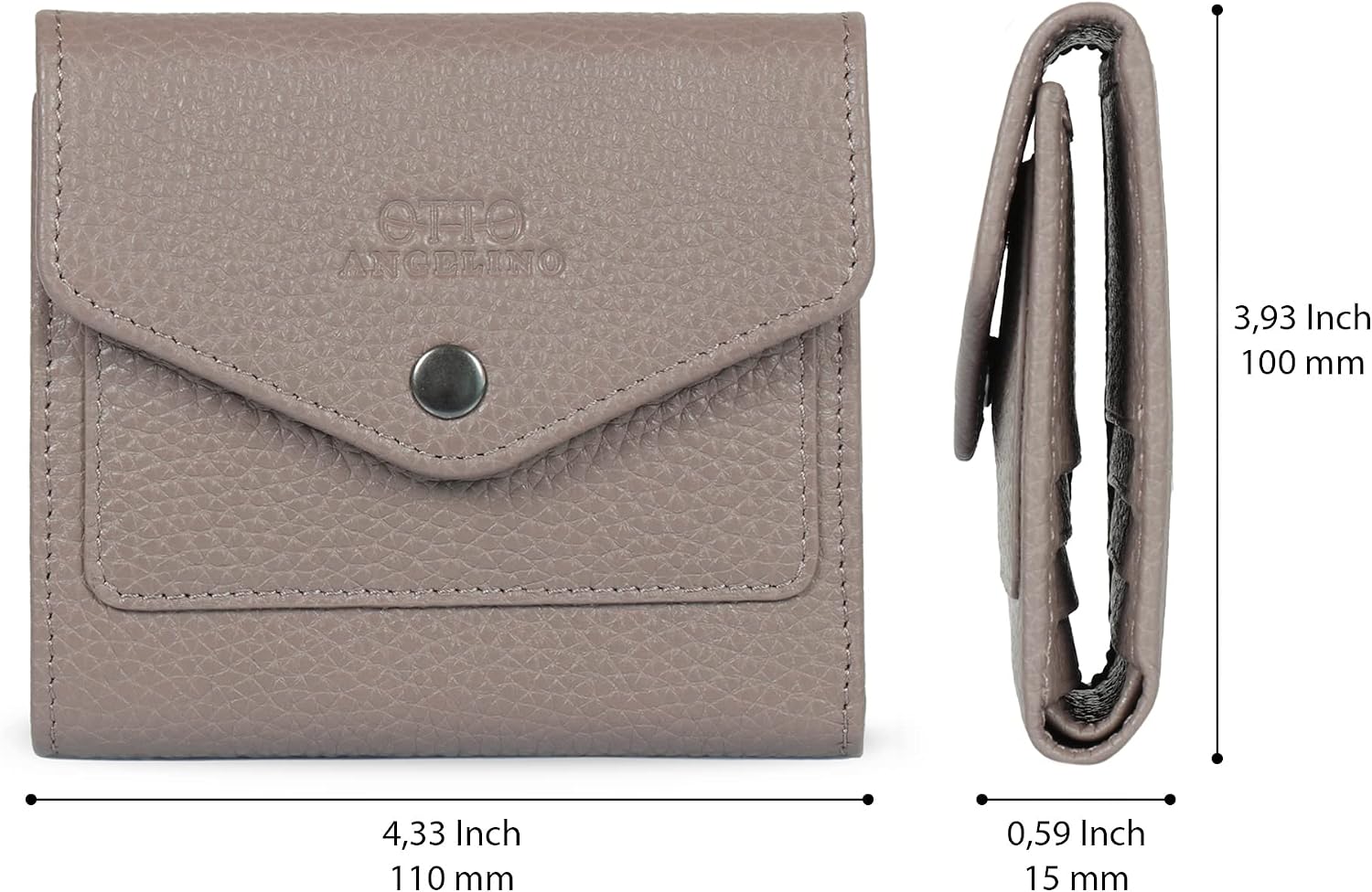 Otto Angelino Genuine Leather Envelope Style Wallet - RFID Blocking – Unisex