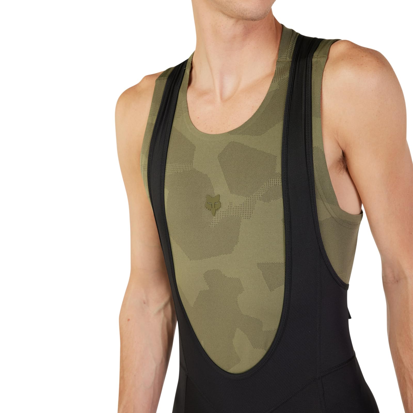 Fox Racing Męskie spodenki Tecbase na szelkach, czarne, XL, Czarny, XL