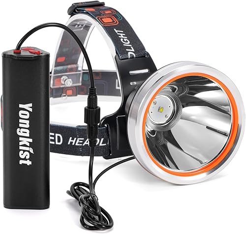 Coon - Luz de caza potente linterna LED súper brillante, linterna recargable impermeable para caza nocturna al aire libre, camping, pesca,