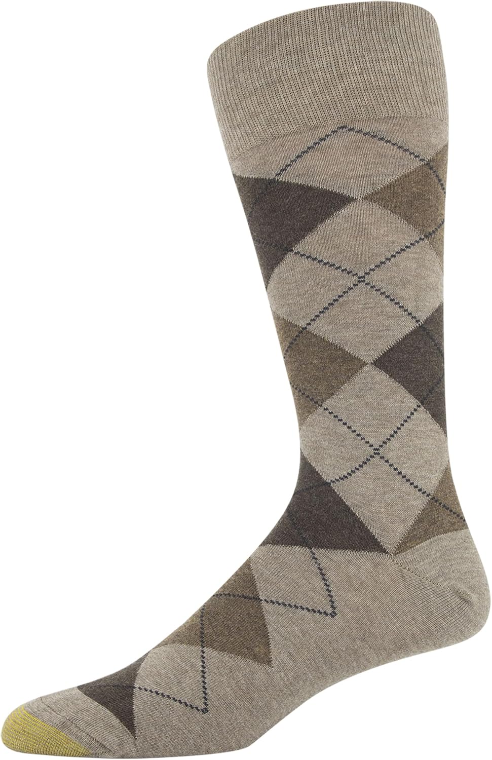 GOLDTOE mens Carlyle Argyle Crew Dress Socks, 3-pairs - Image 3