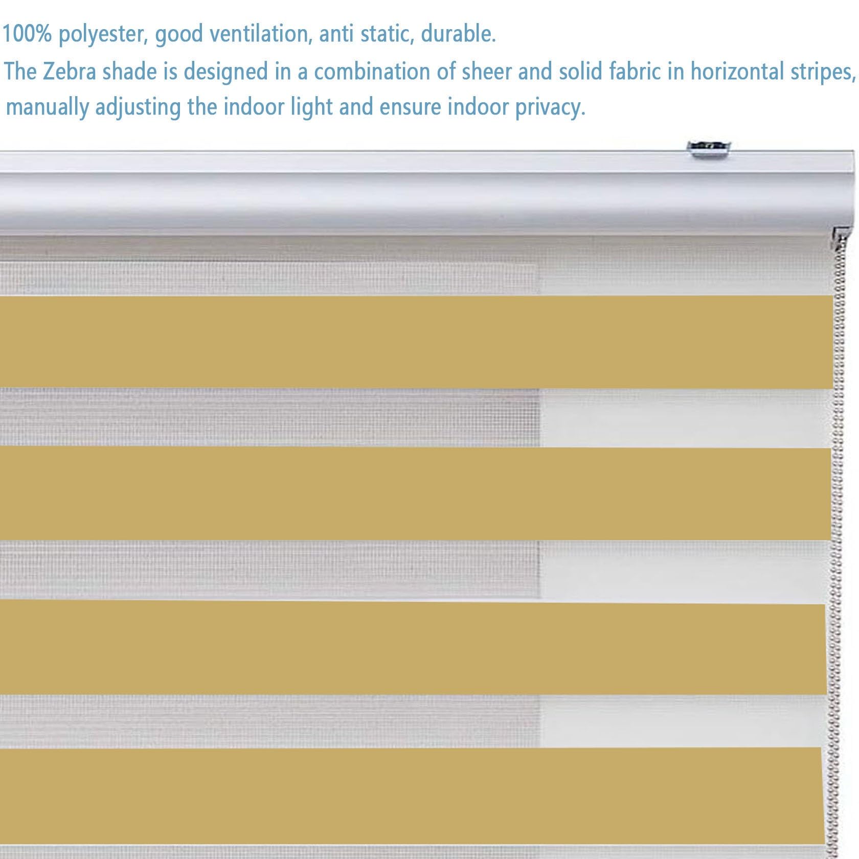 Store Enrouleur occultant Isolant 95 x 160 cm Isolant Thermique, Installation Simple Stores Vénitiens Intérieurs sur Mesure avec chaîne réglable pour Fenêtres Et Portes, Cuisine, Jaune Sable