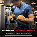 Leeway LAT Pulldown Bar Set of 5 | MAG Grip Attachment for Home Gym Cable Machine | Wide, Middle, Narrow Handle for Back, Tricep Pushdown and Bicep | Gym Cable Attachment Handles | LAT Pull Down Grip gallery image