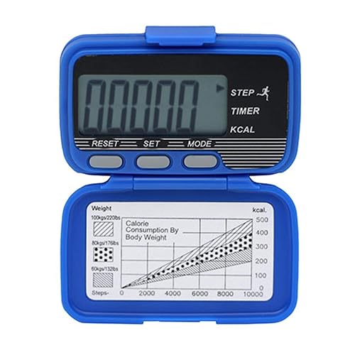 Miniatura 2 de Fabrication Enterprises Baseline Deluxe Podómetro, paso, distancia, calorías, tiempo de actividad, incluye correa