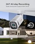 8CH H.265+ 3K Lite Wired CCTV Security Camera System with Human Vehicle Detection, 4X IP68 5MP Surveillance Camera for Indoor Outdoor, 512GB Hard Drive for 24-7 Recording, Remote Access | 512GB Hard Drive DVR for 24-7 Recording, with Human Vehicle De