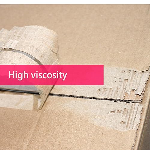 Miniatura 3 de 6 rollos de cinta de embalaje transparente para envío, cinta de embalaje de 2 pulgadas x 60 yardas con un dispensador de cinta, adhesivo fuerte y