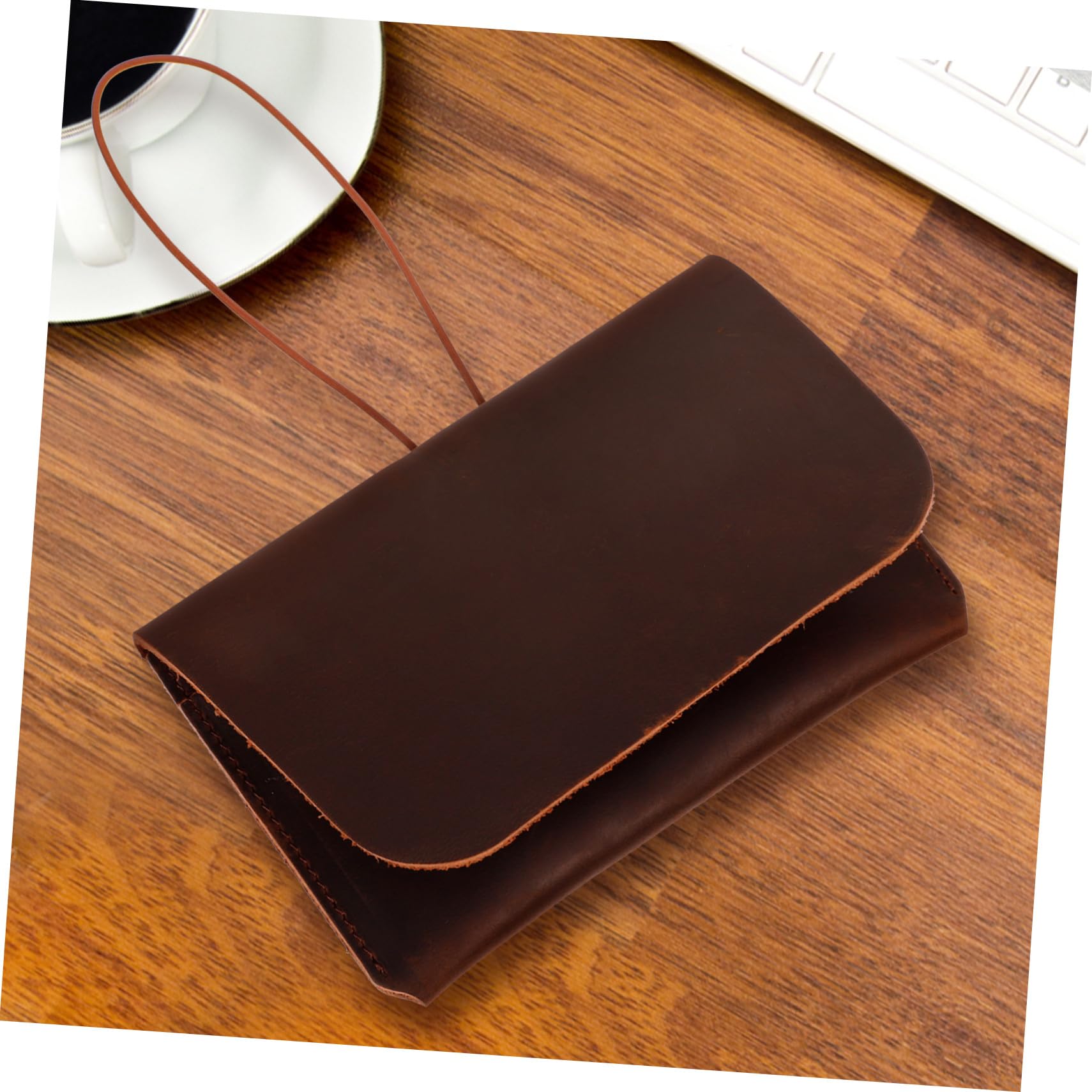Funda para Pasaporte de Cuero Auténtico Almacenamiento y Protección, Diseño Delicado y Reutilizable Adecuado para Viajes