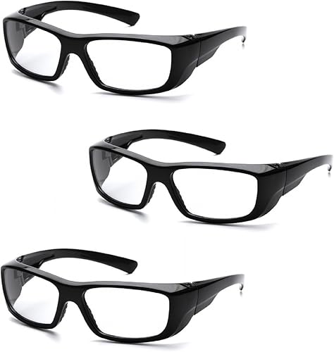 Miniatura 1 de Pyramex Emerge SB7910D15 - Gafas de seguridad para lector completo, 3 pares (+ 1.5 lentes, marco negrolente transparente)