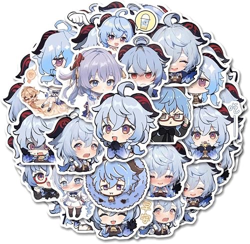 Vista 8 de Adhesivos para Notebook, Teléfono, Decoración Versión Raiden Shogun 84 Piezas