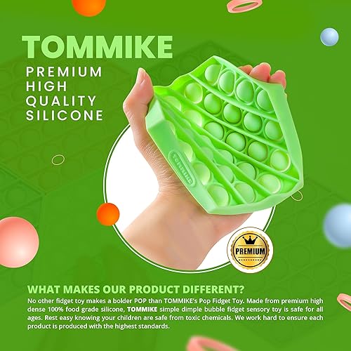 Miniatura 10 de TOMMIKE Juguete hexagonal de burbujas sensoriales para aliviar la ansiedad y el estrés, necesidades especiales, autismo, aprendizaje, oficina,