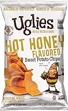 UGLIES Hot Honey Sweet Potato Kettle-Cooked Potato Chips, Gluten-Free Snacks, Kosher-Friendly, Non-GMO Chips, Snacks for Kids or Office, 5.5 Oz. Bags, Pack of 4