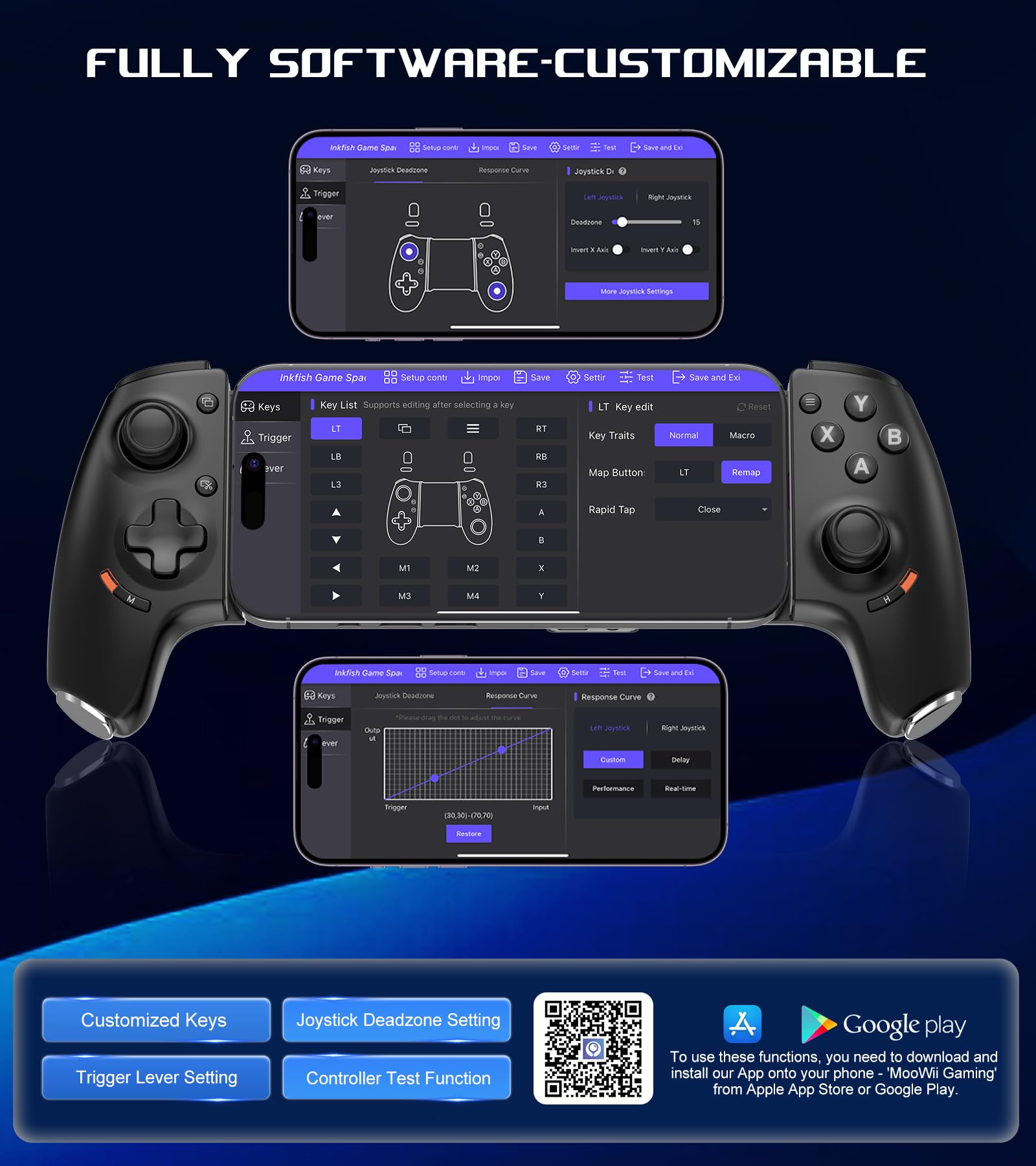 arVin Controlador móvil para juegos para Android y iPhone serie 15/16 (USB-C), controlador de teléfono inalámbrico con joystick de efecto Hall, Xbox Cloud/Steam Link/GeForce Now, Call of Duty,