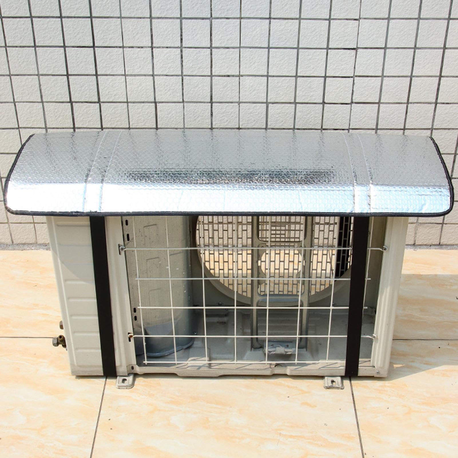 Couvercle pour unité AC extérieure, couvercle de climatisation - Couvercle de condensateur AC central - Couvercle AC supérieur - Fenêtre extérieure - Couverture unique AC - Protection de climatisation
