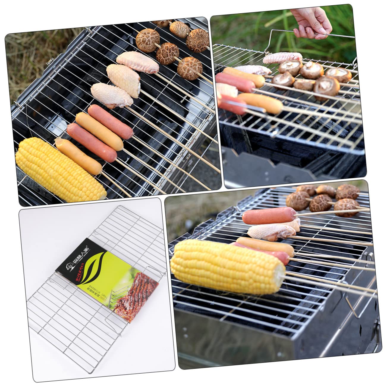 MERRYHAPY Iron Wire Multi Function Baking Rack Cooling Rack for Bread Grilling Baking Durable Kitchen Accessory for Cooking Drying and Draining Space Saving Design