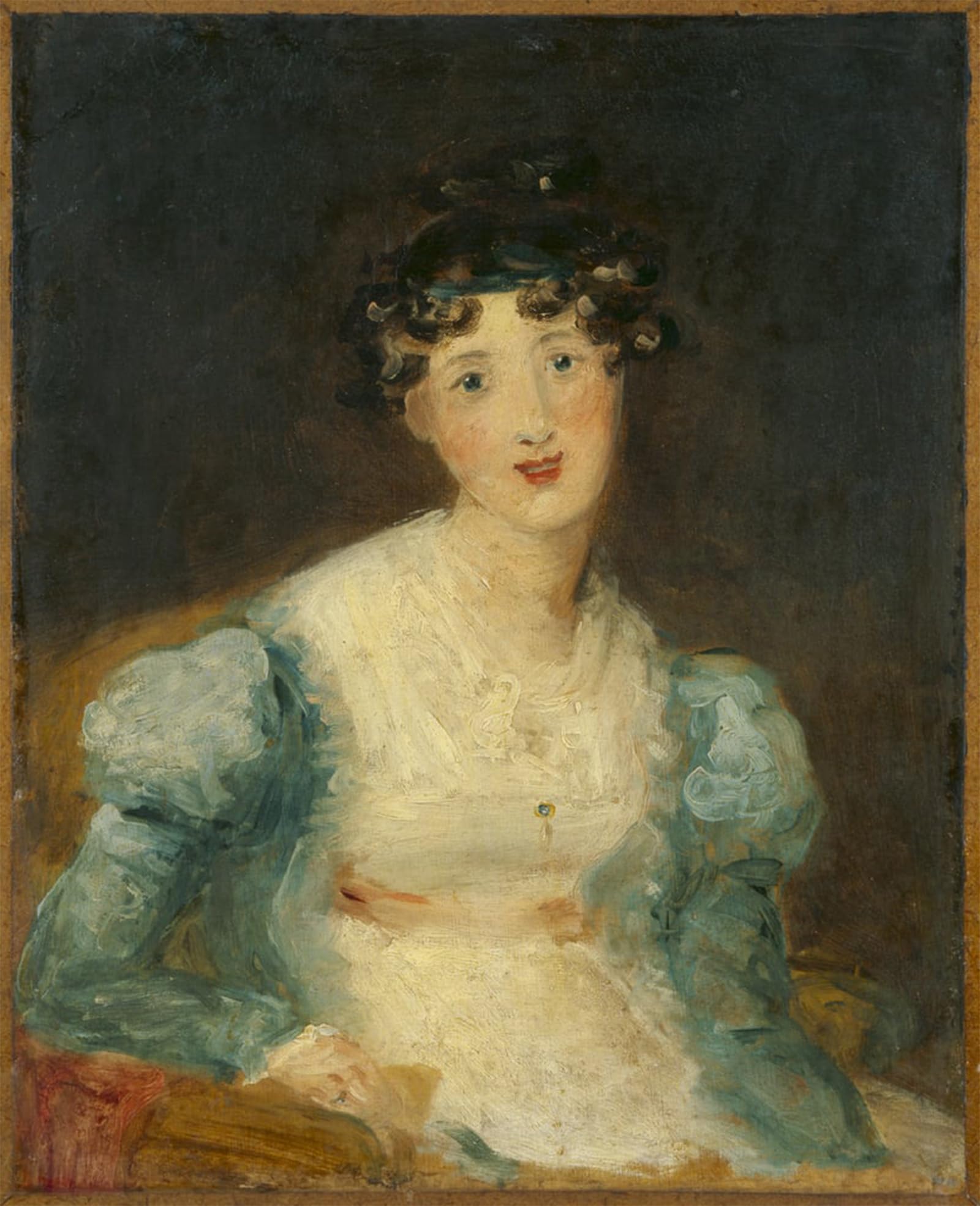 ARTXLXXBN Famous Painting Canvas Artwork Graffiti Print Young Lady Seated by Lawrence Portrait Canvas Image for Home Decor 60x90cm