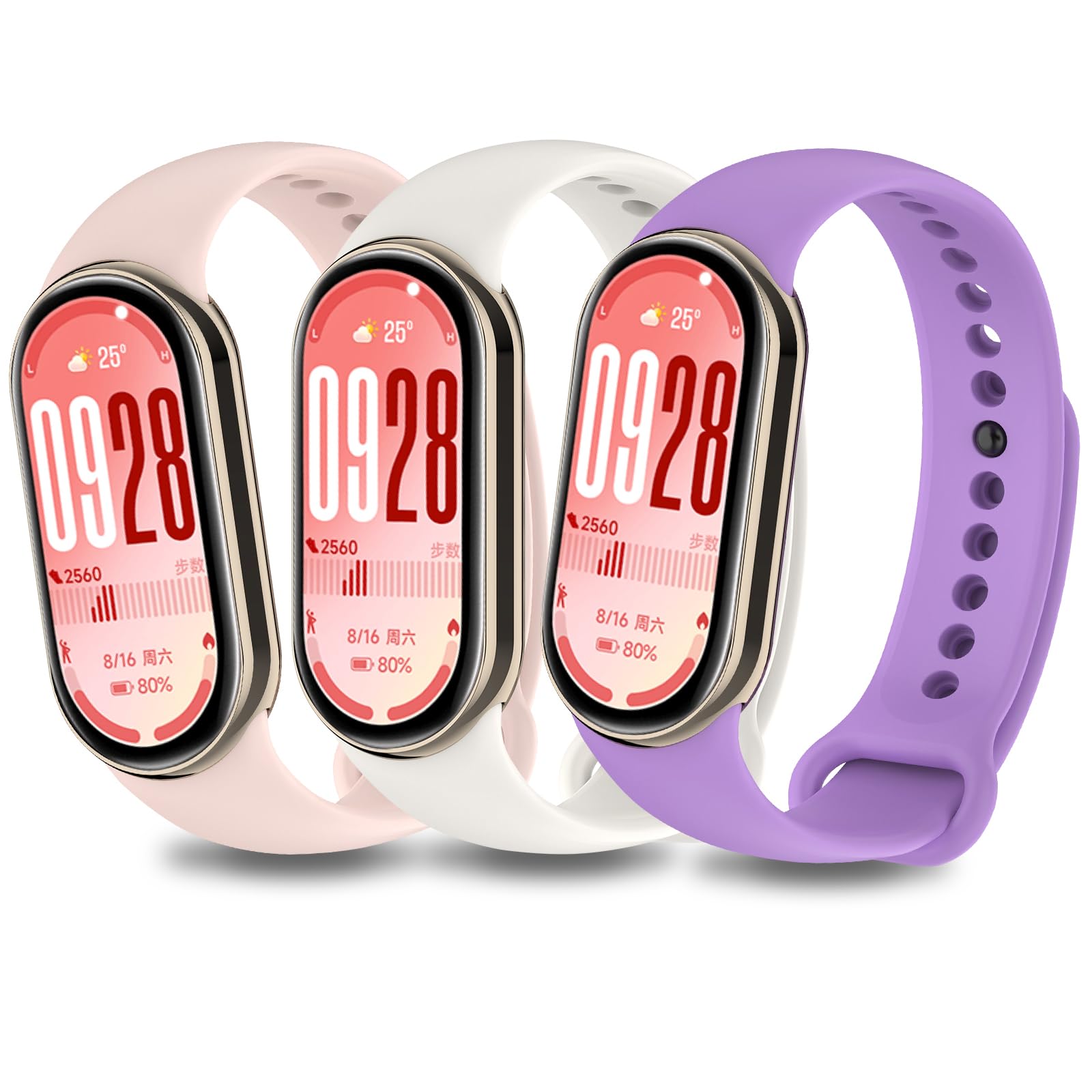 2 Cinturini Silicone Per Xiaomi Mi Band 5/6 - Bracciali Sportivi Colorati E Regolabili