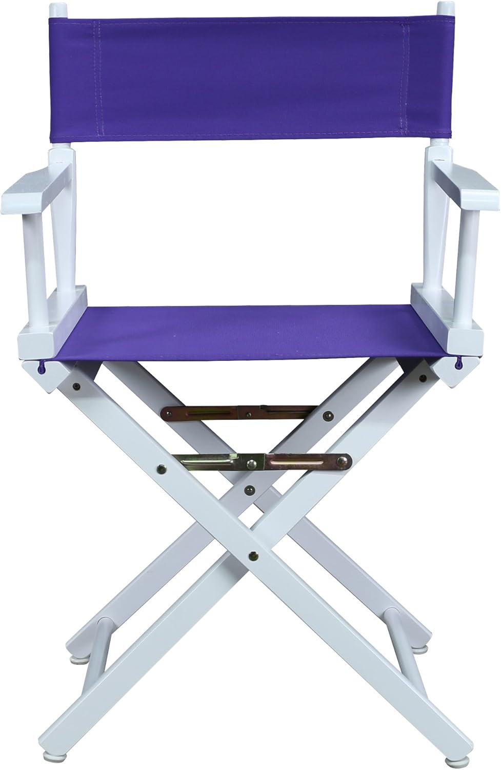 Casual Home 200-01/021-41 Director Chair 18" - Classic Height WhiteFrame/Purple Canvas