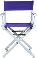 Vista 131 de Silla de Director de 18" Marco Blanco Lona Rosa