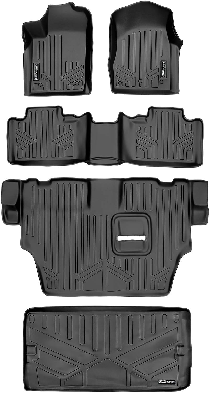 MAXLINER Floor Mats 3 Rows and Cargo Liner Behind 3rd Row