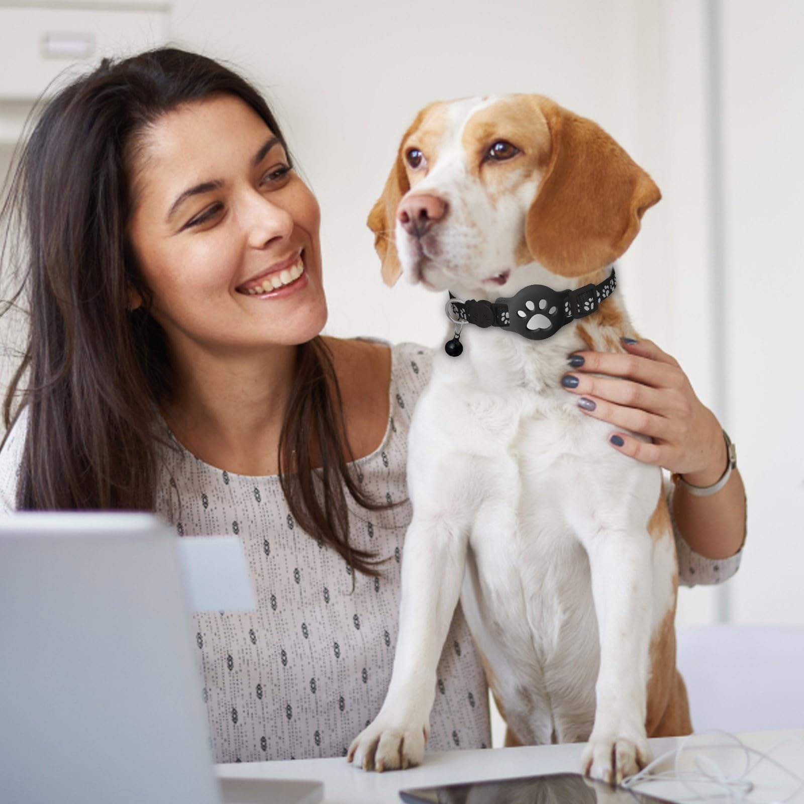 Collier GPS Chat, 2026 Nouveau Traceur GPS Chat Tracker, sans Carte SIM, sans Abonnement Mensuel, Localisation Temps Réel, Imperméable et Durable (Noir) - 5