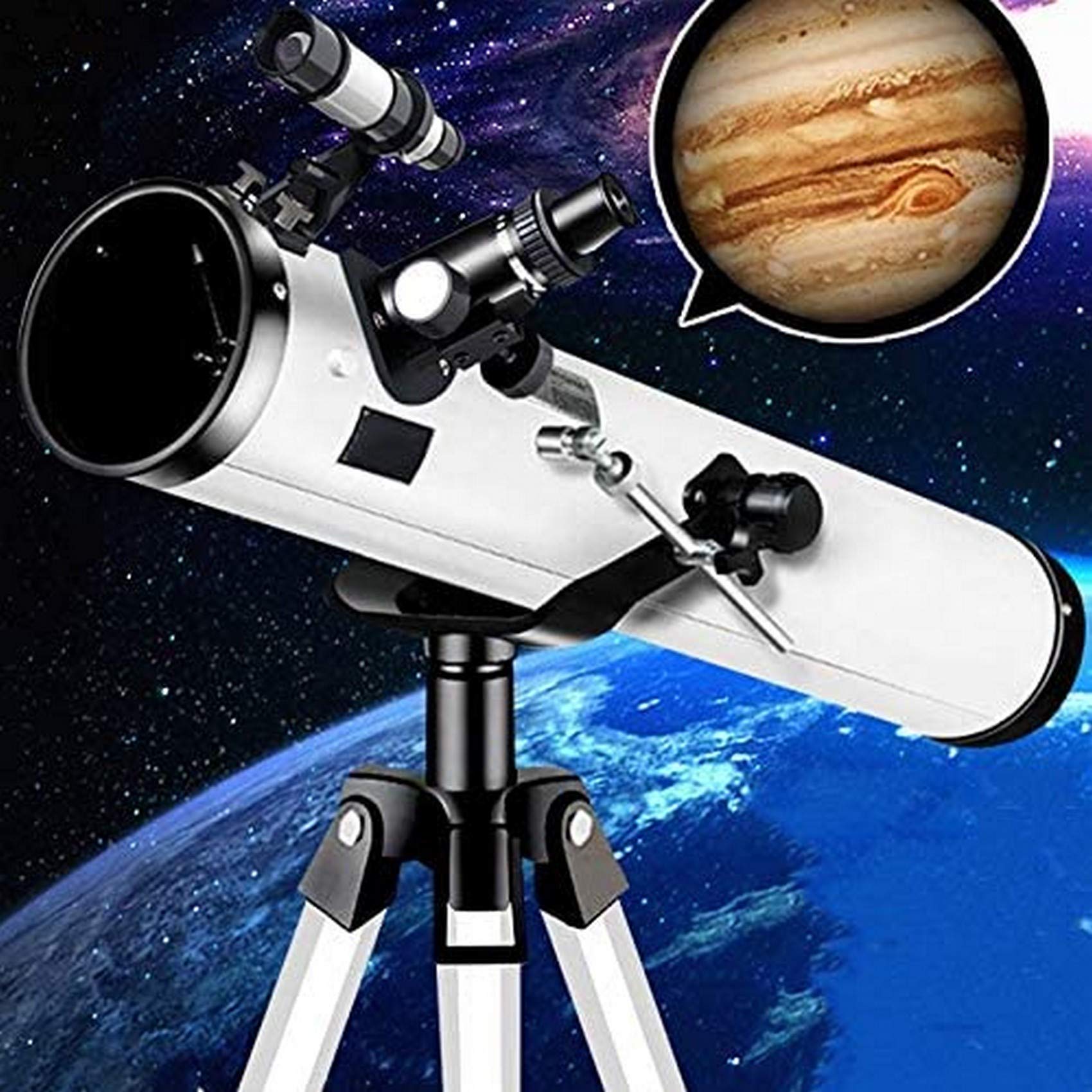 Telescopio astronómico HD para observación de estrellas, telescopio para estudiantes infantiles, telescopios para principiantes en astronomía con monocular y trípode (color: paquete 2) (paquete 3