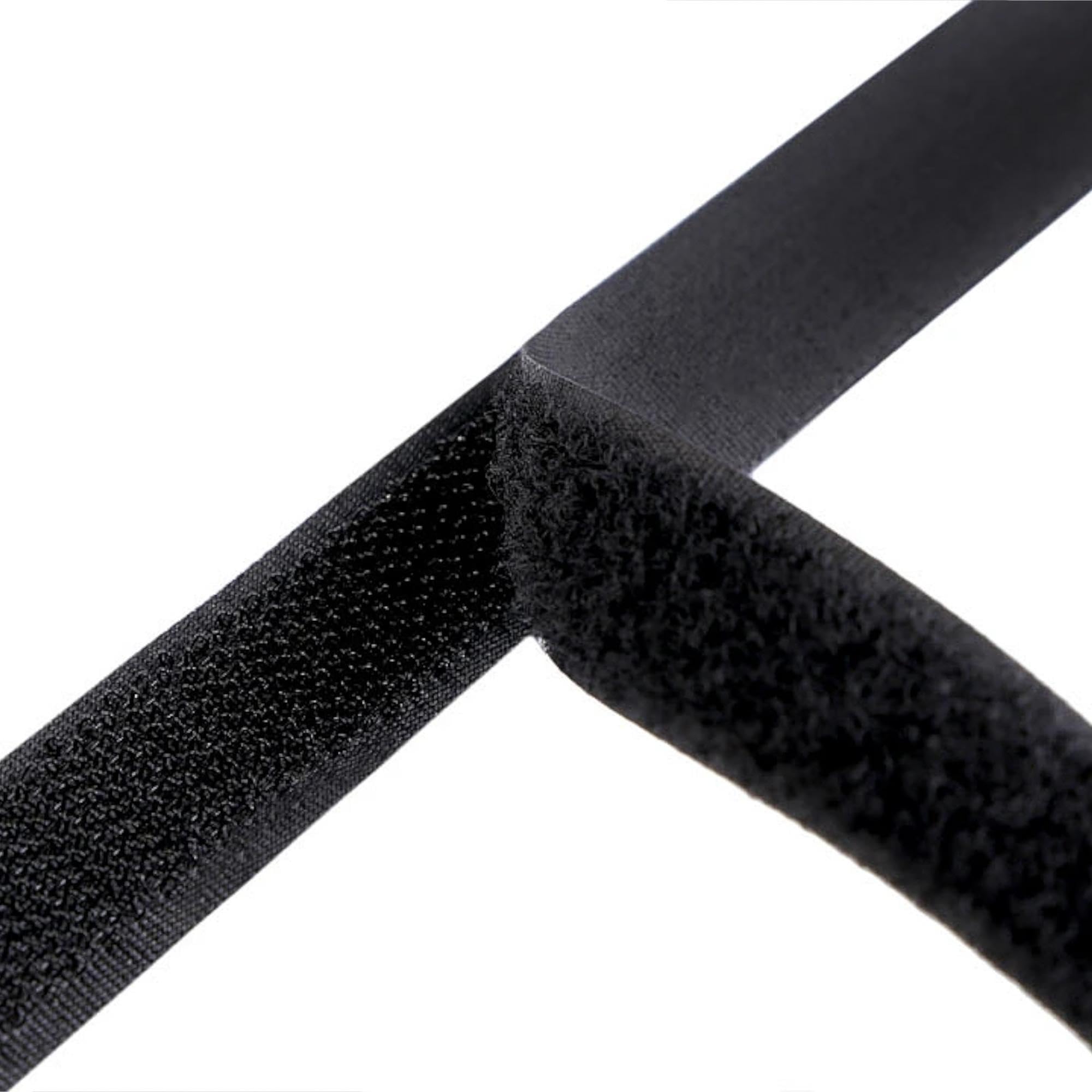 cyclingcolors 1x Bande rouleau de scratch 100 mm 25 mètre polyamide auto-agrippant organisateur serre câble ruban sac vêtement attache sangle, blanc