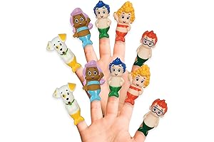 Nickelodeon Bubble Guppies 10-Piece Finger Puppet Set: Dive into Educational Fun and Bath Time Adventures