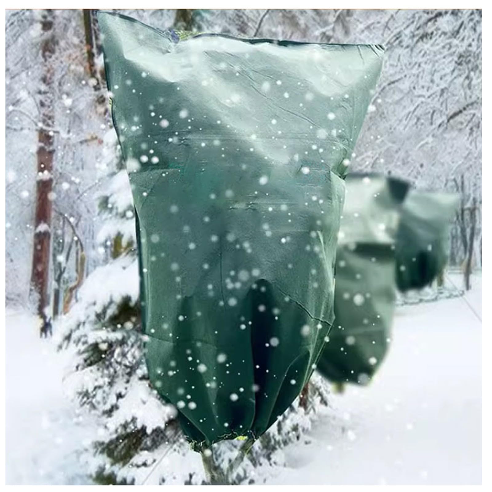 SaCLi Voile hivernage Plante exterieurvoile d'hivernage Couverture de Protection Respirante Contre la Pluie et la Neige pour semis de Plantes Vertes d'extérieur Non tissées(Color:39 * 39in,Size:6)