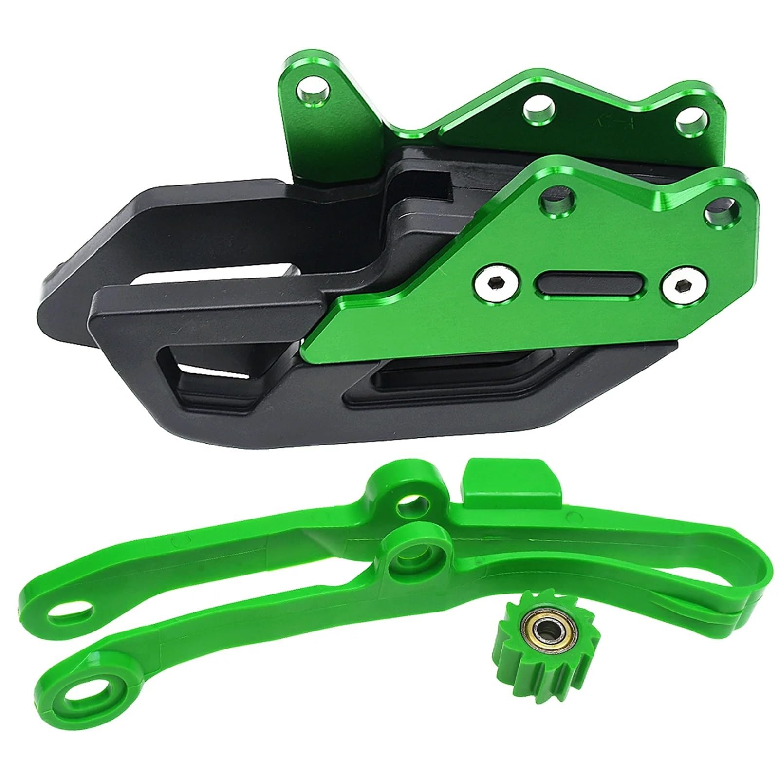 Compatible Con Para KX250F Para KX250 2019-2020 Guía Deslizante De Cadena Motocicleta Brazo Basculante Piezas Protección Rolle Inferior