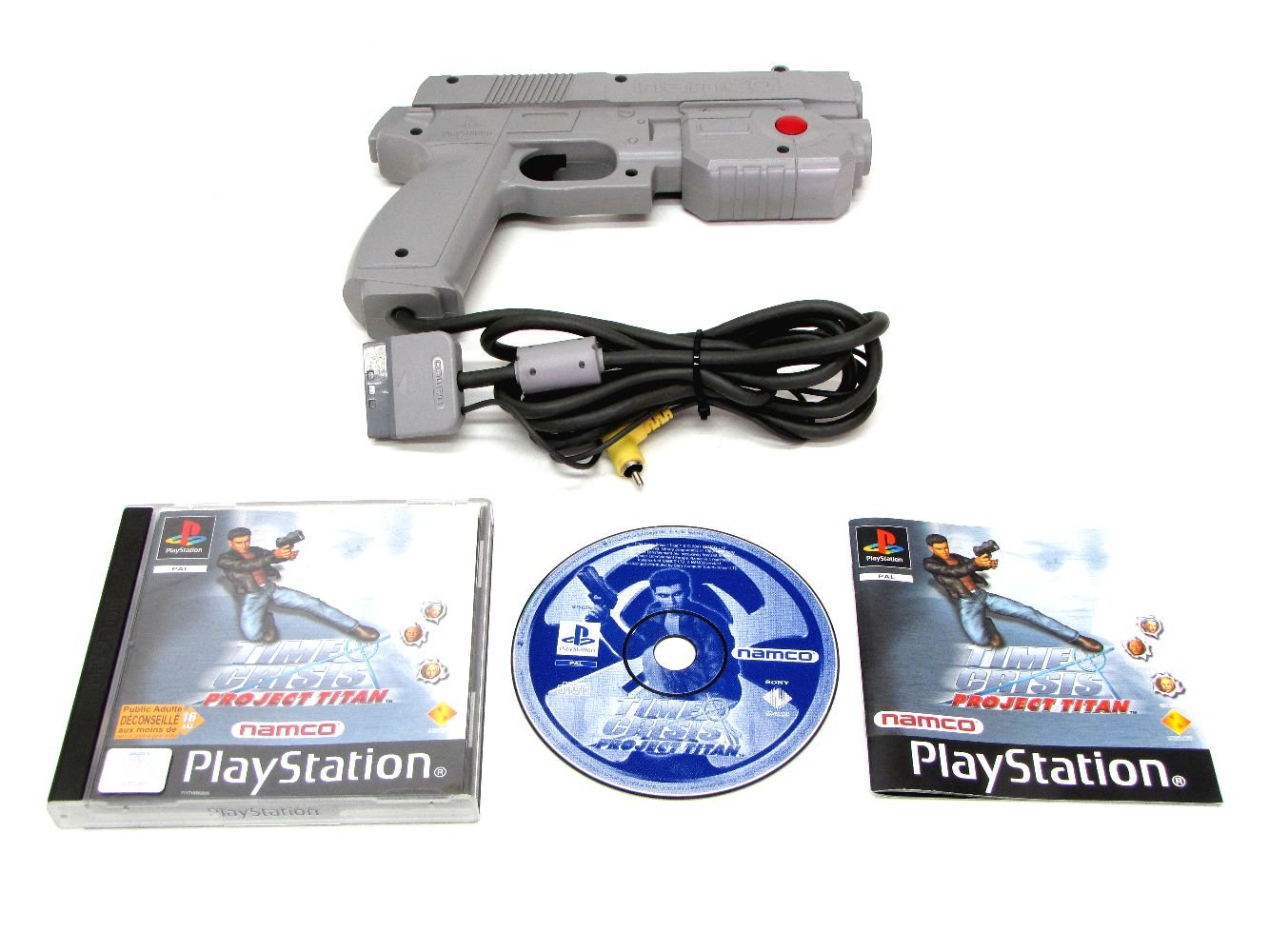 Time Crisis Project Titan PS1 + Pistolet G-Con 45 | Pack