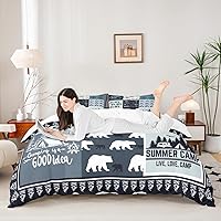 Vista 23 de Lindo juego de ropa de cama de elefante tamaño individual para habitación de niños y niños, juego de funda de edredón de animales kawaii, funda
