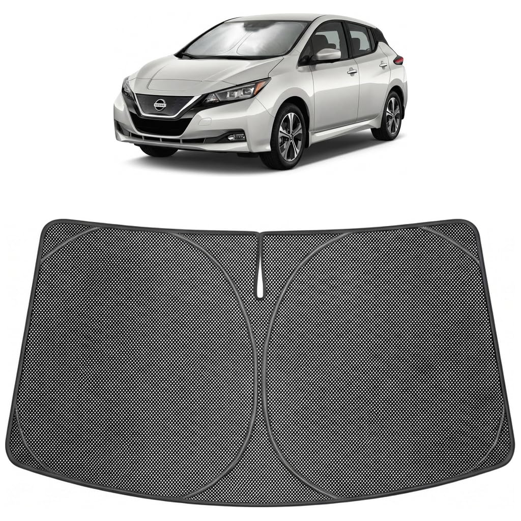 Proadsy Custom Fit 2018-2025 Nissan Leaf Windshield Sun Shade, Blocks Heat