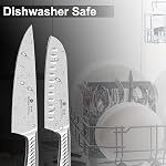 imarku Knife Set with Block, 14 Pcs High Carbon Stainless Steel Kitchen Knife Set, Built-in Sharpener, Dishwasher Safe, Non-Slip Ergonomic Handles, Ideal Gifts for Mother's Day, Black