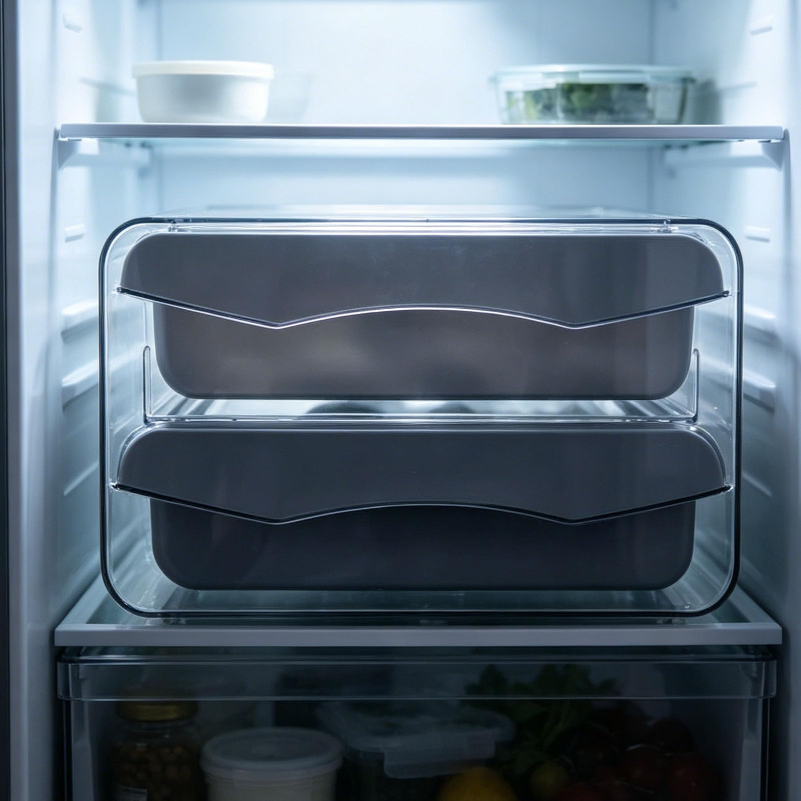 Cocoarm Contenitore per Uova da 32 Posti per Frigo, Doppio Strato con