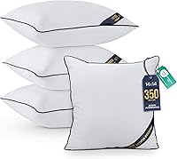 Vista 17 de Utopia Bedding - Relleno de almohadas decorativas (paquete de 2, color blanco), almohadas para sofá, cama y sofá de 12 x 12 pulgadas, relleno