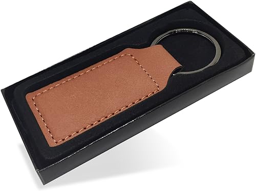 Miniatura 2 de LaserGram Llavero rectangular, con tapa de graduación de clase 2023, 2024, 2025, 2026, grabado personalizado incluido (marrón oscuro)