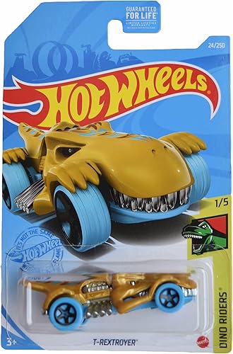 Hot Wheels T-Rextroyer, Oro 24250 Dino Riders 15