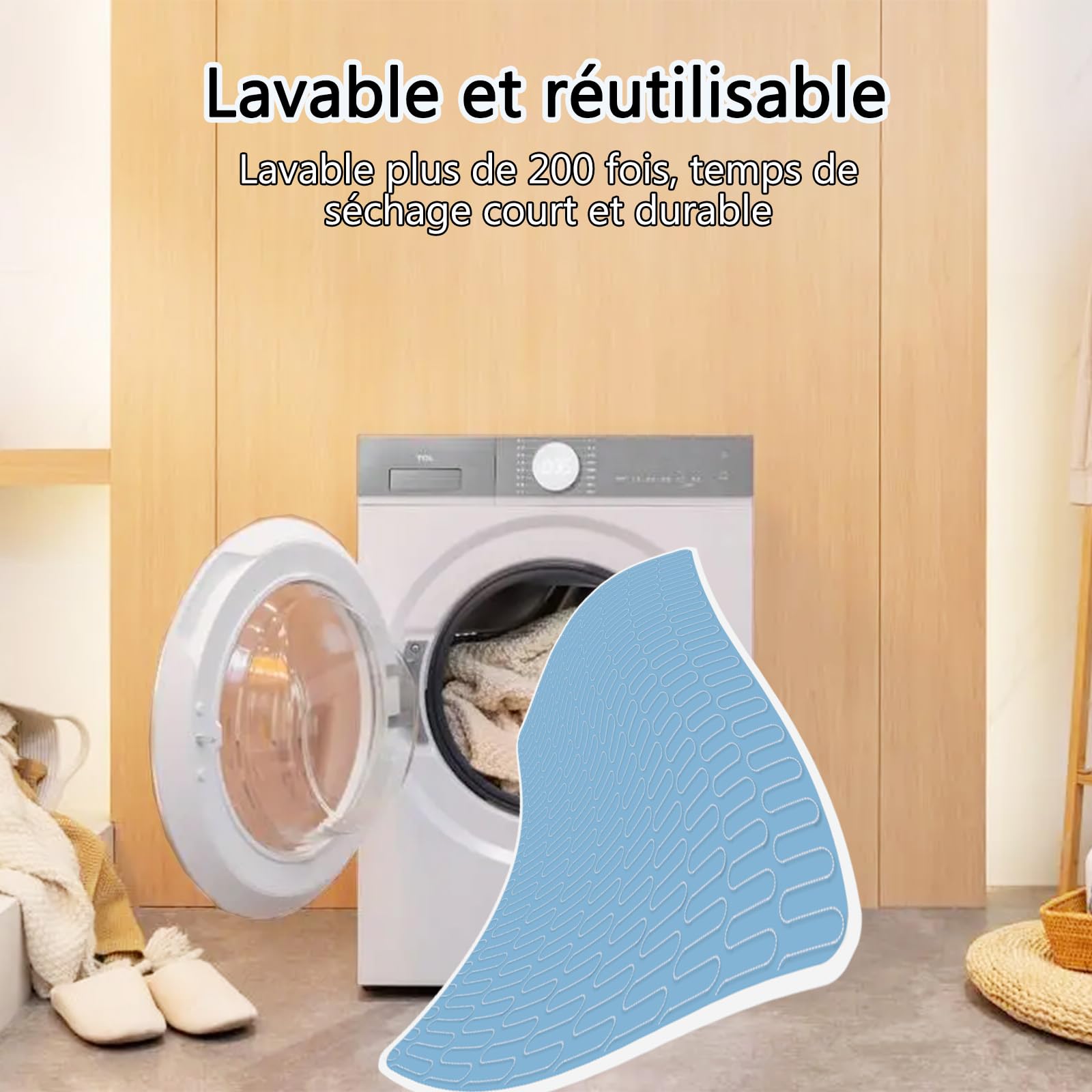 Ensemble de 3 Matelas pour Incontinence - 85 x 130 cm, Matelas Lavable et réutilisable, Tapis d'urine pour Adultes, Enfants, Personnes âgées et Animaux domestiques