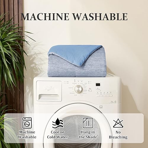 Miniatura 7 de VK Living - Edredón refrescante para personas que duermen con calor, manta refrescante con fibra de enfriamiento Q-Max 0.45 Arc-Chill, edredón