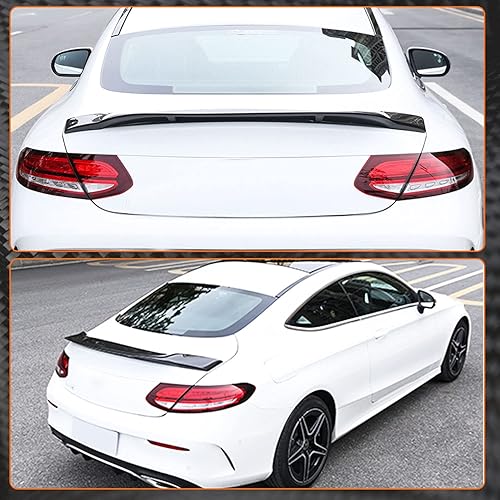 Miniatura 2 de Alerón de maletero de fibra de carbono para Mercedes Benz Clase C W205 C205 C43 C63 AMG Coupé 2015-2019 salida de fábrica C180 C200 C250 C300 C400