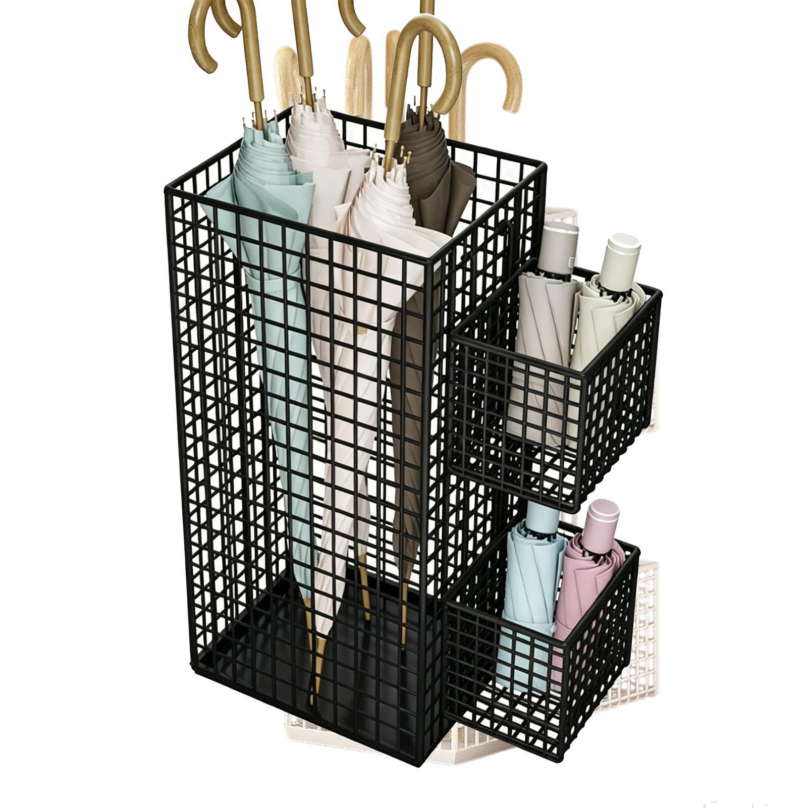 Porte-parapluie d'intérieur en métal design épuré pour hall d'hôtel et maison