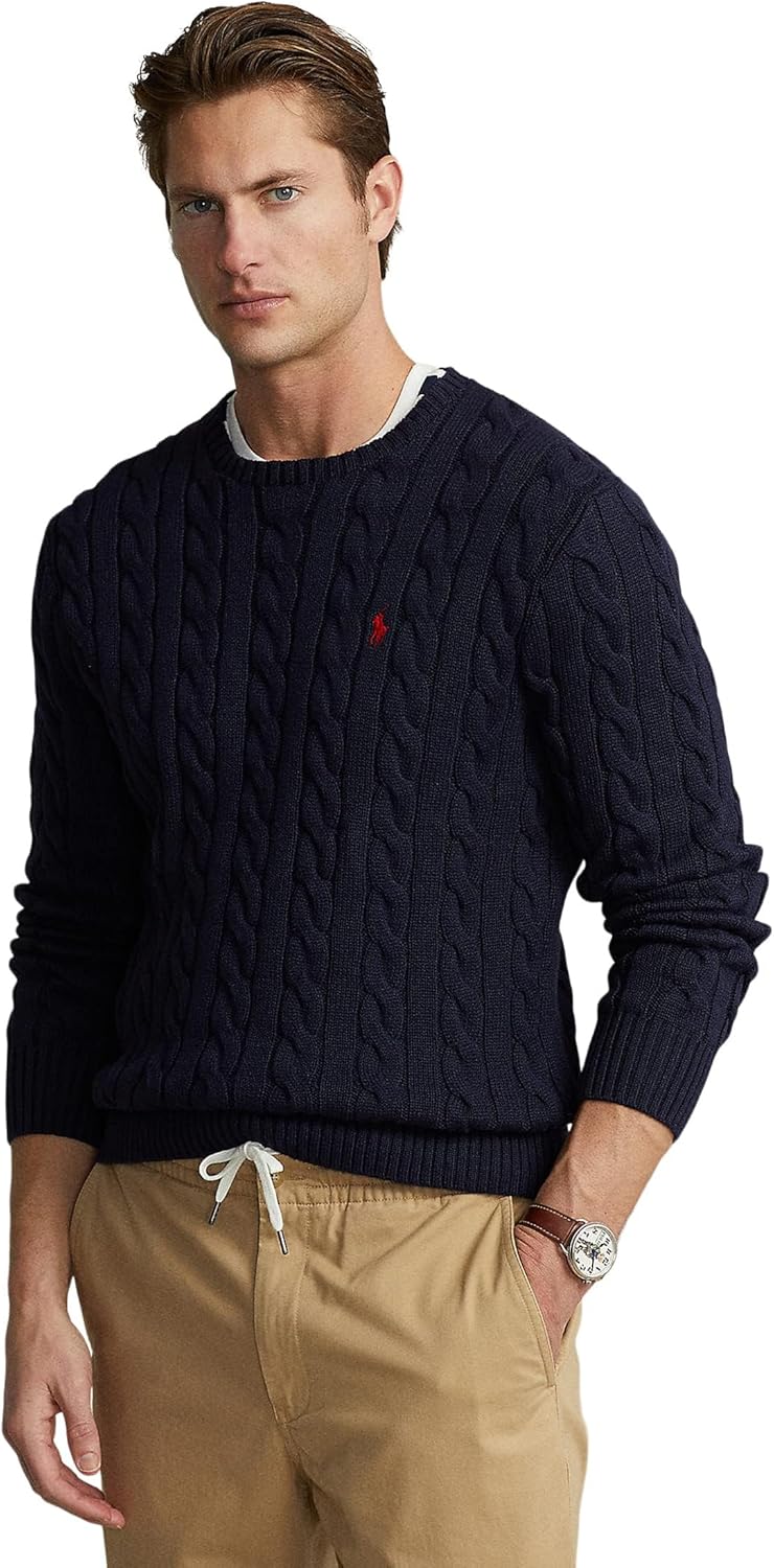 Polo Ralph Lauren Mens Cable-Knit Cotton Sweater