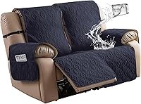 Vista 10 de Genina Funda impermeable para sofá reclinable de 3 asientos, funda de sofá reclinable, funda antideslizante para sofá reclinable, protector