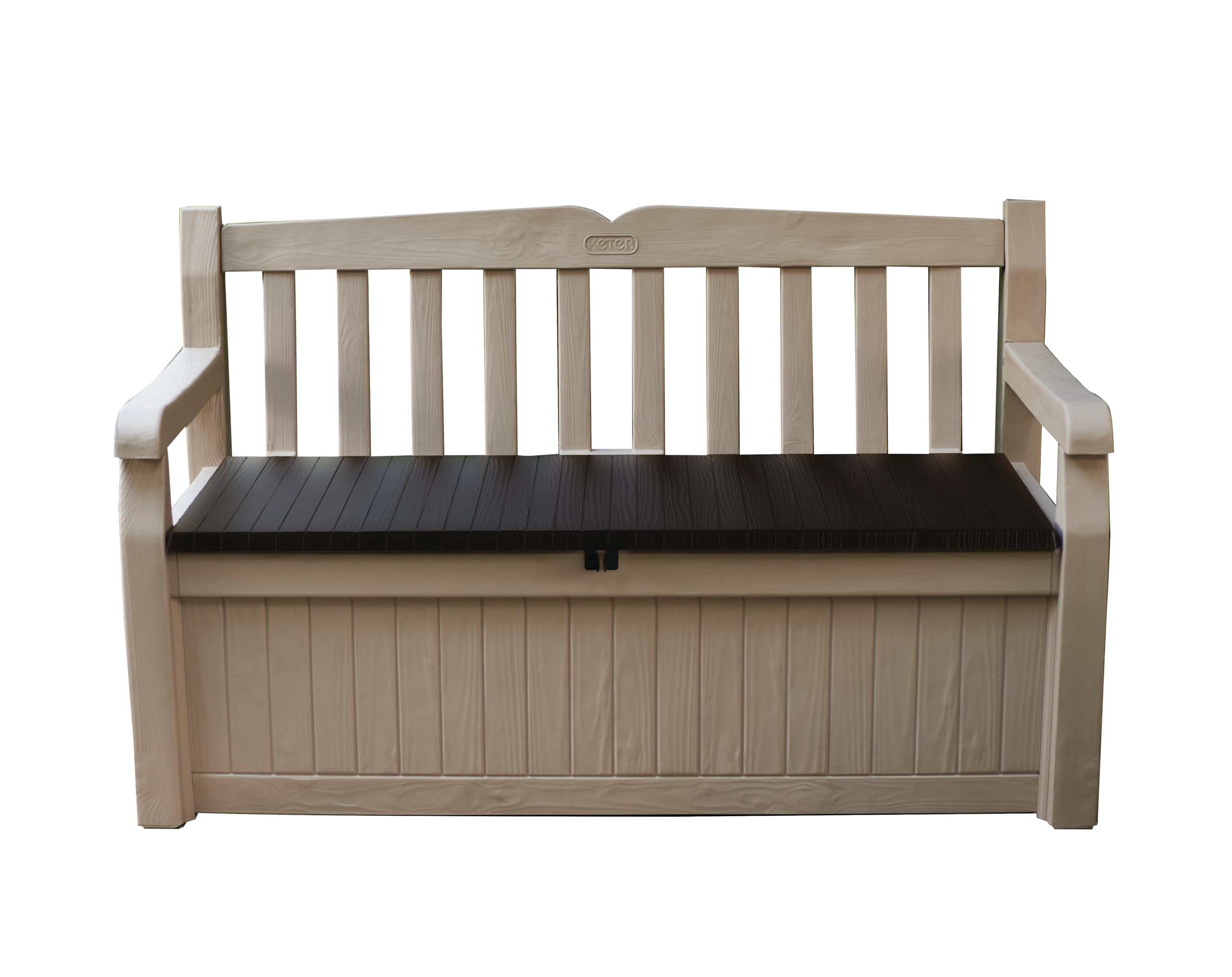 Keter Cassapanca Contenitore Eden 265L Resina Beige/Marrone 140x60x84 cm
