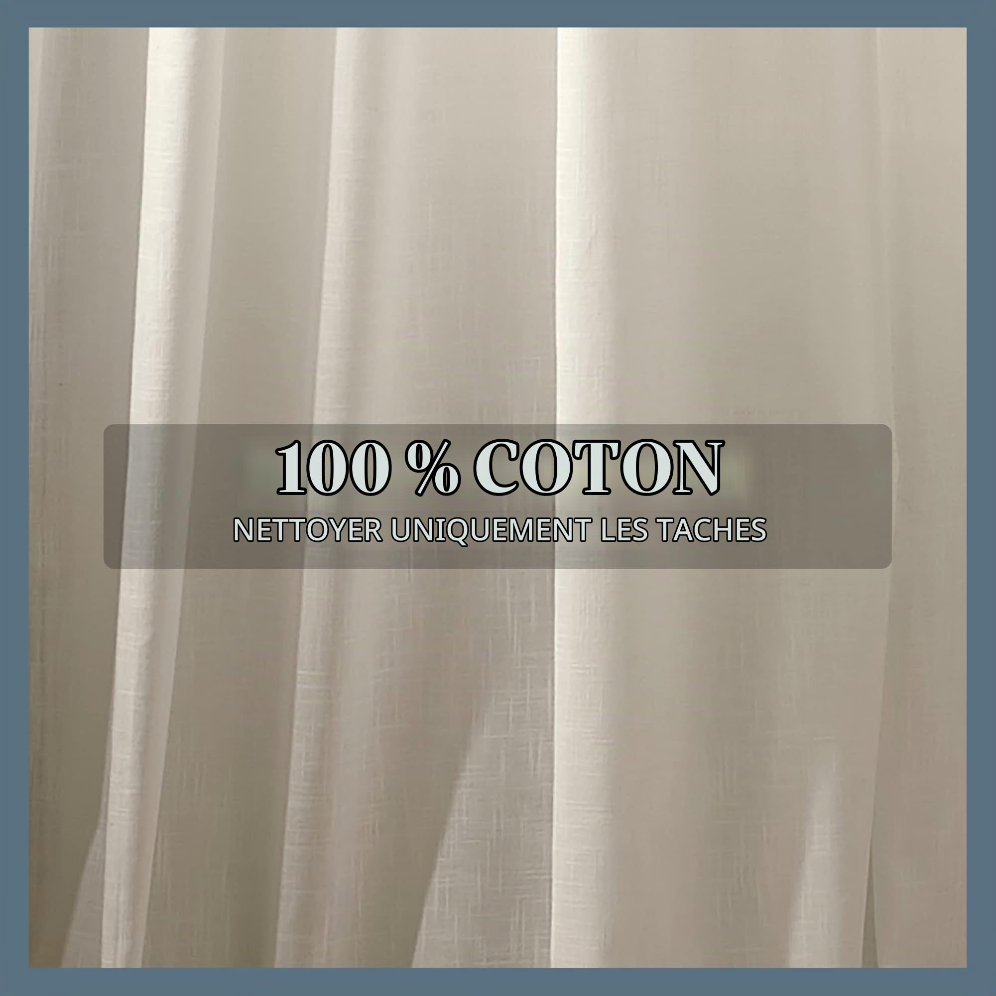 Elrene Home Fashions Rideau de fenêtre Semi-Transparent à Pompons en macramé, Ivoire, 132,1 cm de Large x 241,3 cm de Long (Lot de 1)